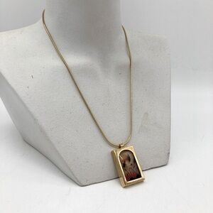 Vintage Whiting & Davis Nature Portrait Necklace